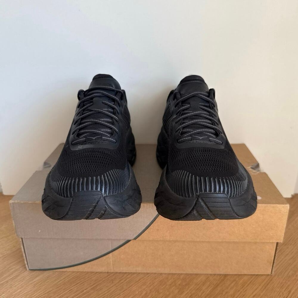 HOKA ONE ONE Bondi 7 ‘Triple Black’ Women Running Sneakers- SZ 9 - Picture 8 of 11